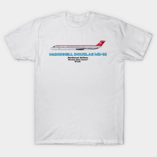 McDonnell Douglas MD-82 - Northwest Airlines "Bowling Shoe Colours" T-Shirt